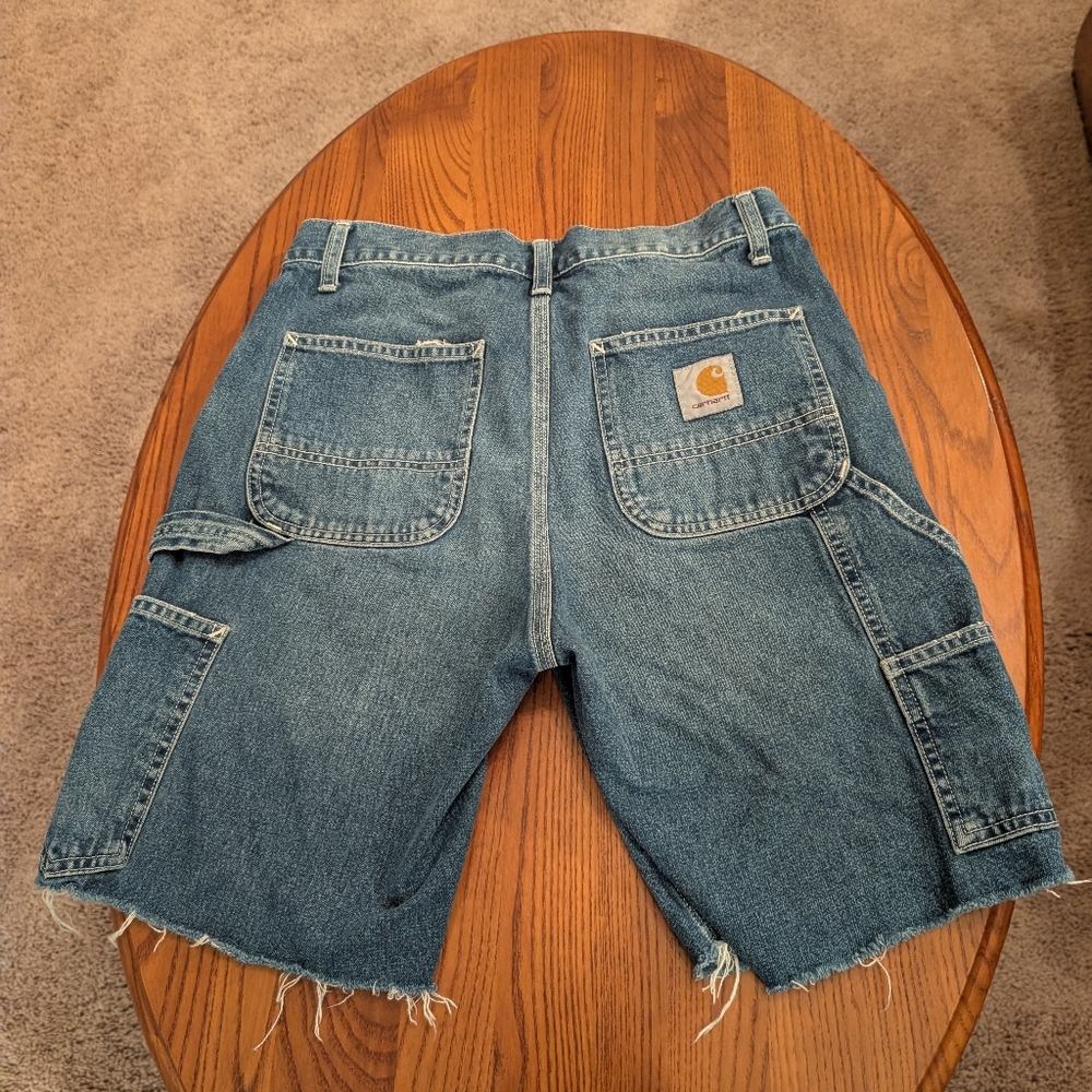 Carhartt WIP Denim Cutoff Shorts, Size 26 - Picture 2 of 10